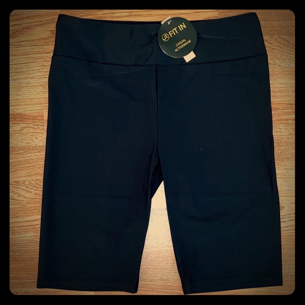 Nylon High Waist Biker Shorts